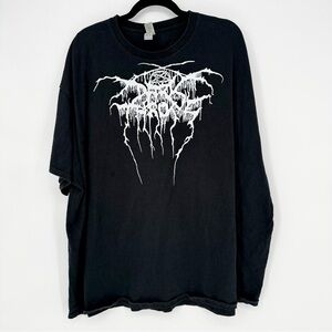 Dark Throne Black Death Metal Band Peaceville Gildan Black Men's Shirt 4XL